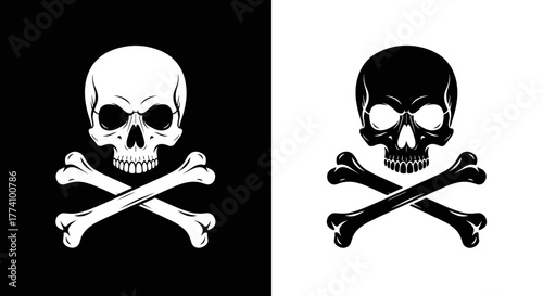 Skulls and crossbones art