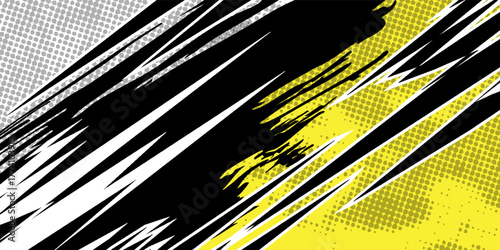 Racing graphic background vector for Truck,boat and vehicle branding. vinyl and wrap ready.