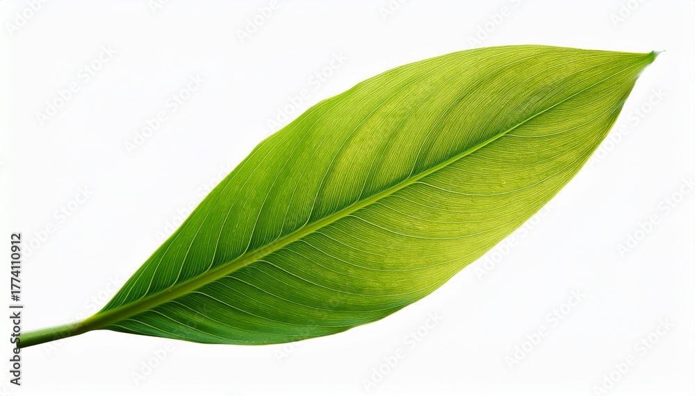 Obraz premium Transparent Background Isolated Green Leaf Icon Collection Minimalist Design For Ecology Organic And Natural Products Png