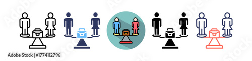 Equal Employment multiple icon