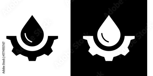 Fluid Dynamics  Icon Set White Style Collection