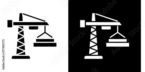Structural Engineering  Icon Set White Style Collection
