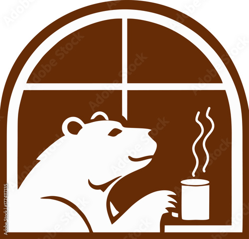 Modern professional grizzly bear logo for a sport team
Bear head outline silhouette cut out vector sticker with Simple Geometric Design of Bear Head and Bear head mascot vector for emblem design Masco