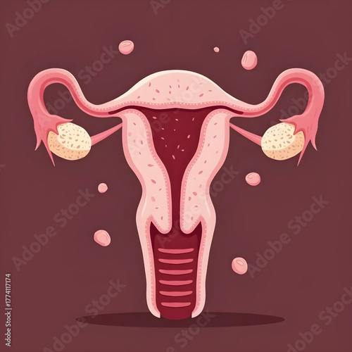 Vector illustration of a ovulation