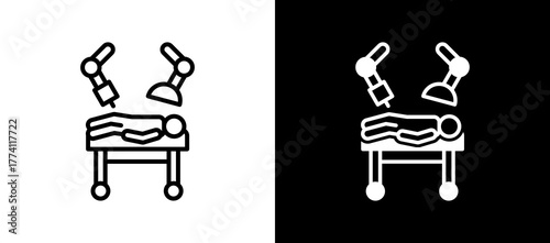Surgery And Operation whiteblack icon