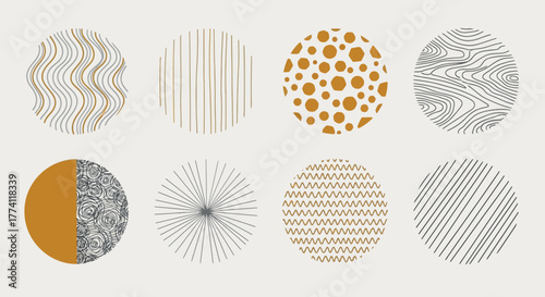 Geometric Patterns Minimalist Abstract Circle Designs for Modern Graphic Projects