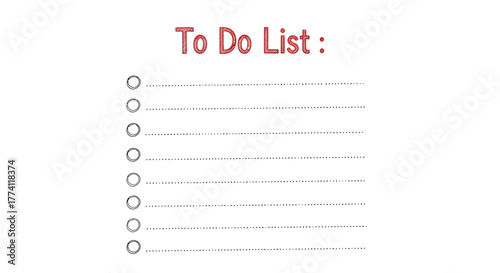 Efficient To-Do List Template for Task Management and Productivity