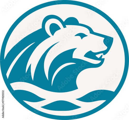 Modern professional grizzly bear logo for a sport team
Bear head outline silhouette cut out vector sticker with Simple Geometric Design of Bear Head and Bear head mascot vector for emblem design Masco