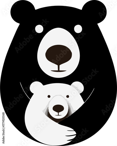 Modern professional grizzly bear logo for a sport team
Bear head outline silhouette cut out vector sticker with Simple Geometric Design of Bear Head and Bear head mascot vector for emblem design Masco