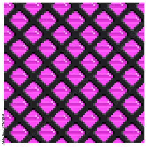 ドット絵の金網背景素材