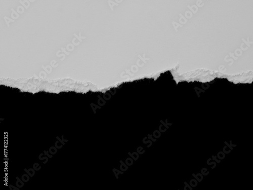 Wallpaper Mural ripped paper on black background. Torontodigital.ca