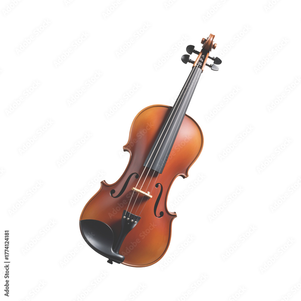 Fototapeta premium Stunning Violin Transparent PNG