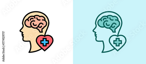 Mental Health Support whitegreen icon