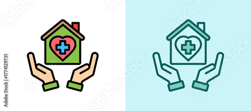 Home Care Assistance whitegreen icon