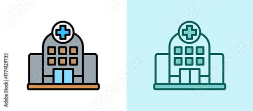 Rehabilitation Center whitegreen icon