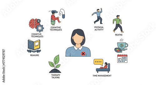 Navigating comprehensive self-care strategies for improved mental well-being and personal development, featuring diverse wellness activities