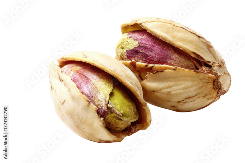 cracked pistachio shells PNG, light shadow, flat isolated