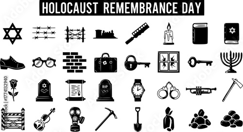 Holocaust Remembrance Day Symbols: A Visual Collection of Memorial Icons