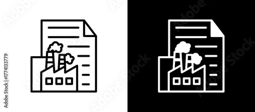 Paper Factory whiteblack icon