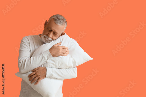 Senior male sleepwalker in ...