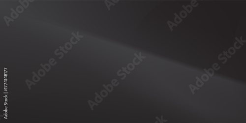 Black dark gray abstract elegant background. Drapery. Curtain. Fabric material. Soft folds. Wave stripe line. Gradient. Empty space. Design. Template.