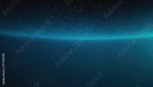 Vibrant grainy background, abstract cyan blue black color gradient shape. 1