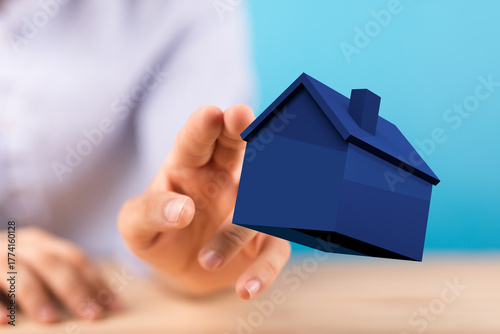 A hand reaching out to a bl...