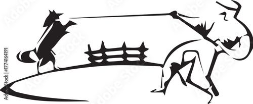 wolf howling at the moon