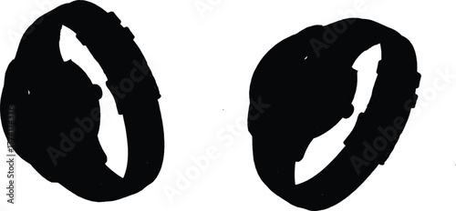 This means we can't see any details like the brand, the type of hands, the numbers on the dial, or the texture of the watch band.