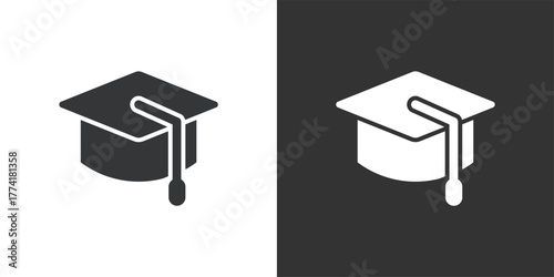 Education icon. Solid glyph series icon