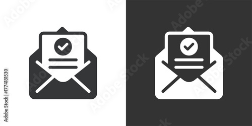 Official Notice icon. Solid glyph series icon