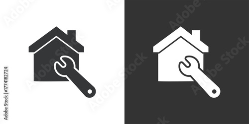Home Improvement icon. Solid glyph series icon