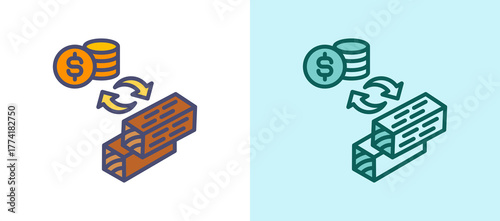 Timber Trade whitegreen icon