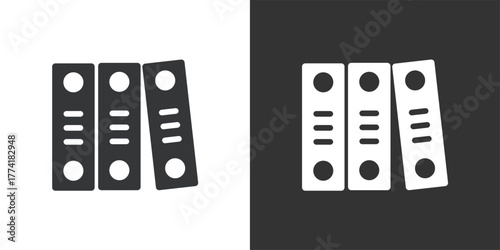 Important Files icon. Solid glyph series icon