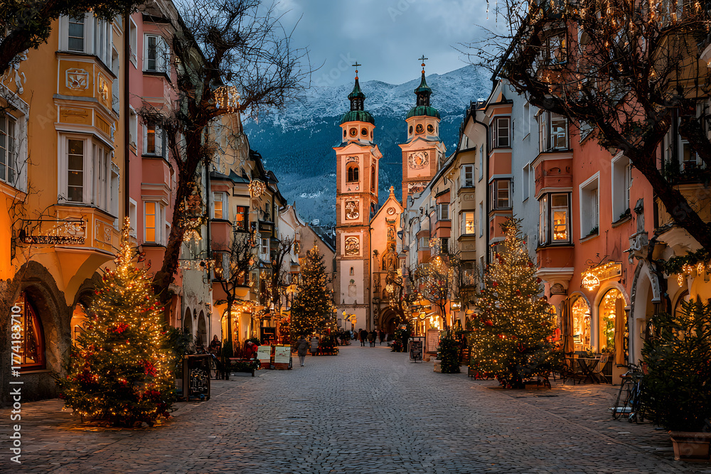 Obraz premium mercatini di natale a bressanone