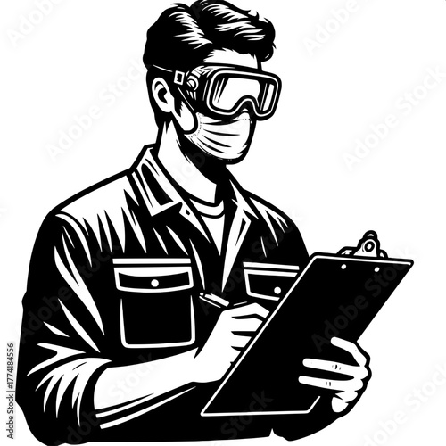 Engineer with Safety Goggles