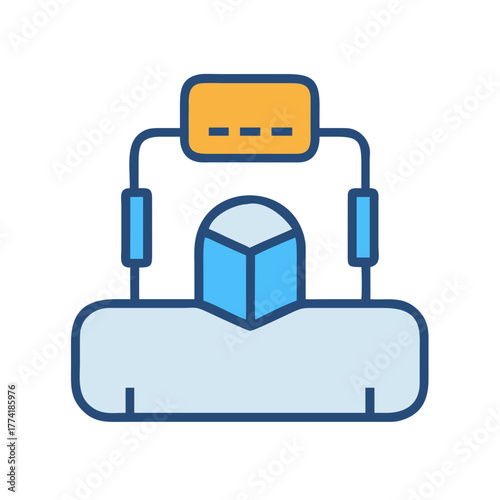 Abstract workflow visualization: Block connections and node representations for diagrams and systems