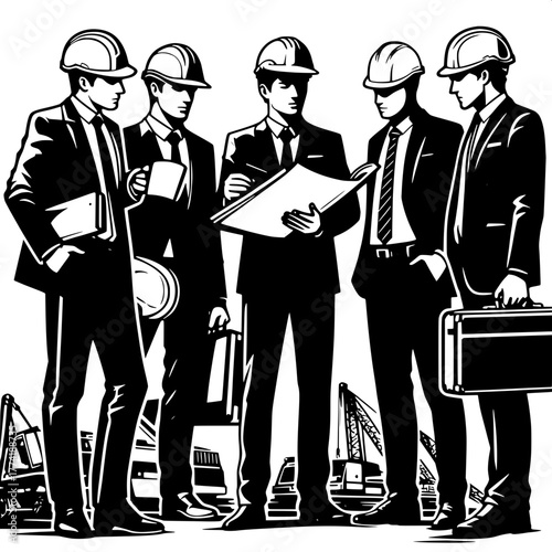 Engineer Discussing Plans