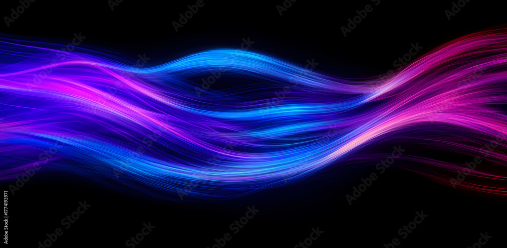 Fototapeta premium Abstract Colorful Flowing Lines