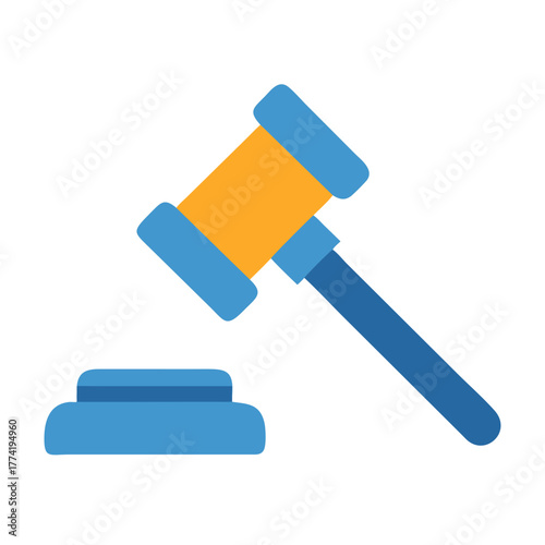Gavel illustration symbolizing law justice and legal proceedings