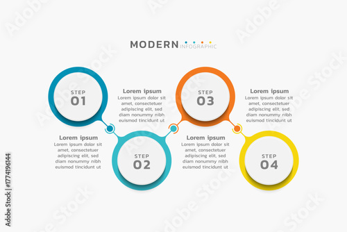 Presentation infographic business template design