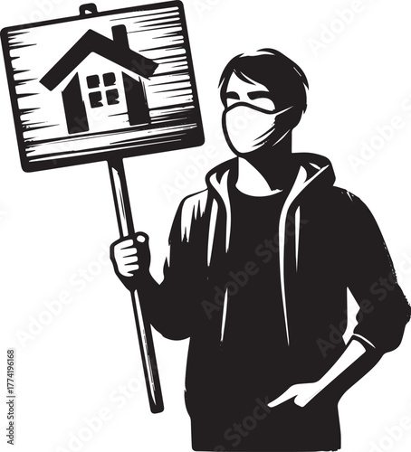 Housing advocacy in times of crisis a minimalist sumi-e protest