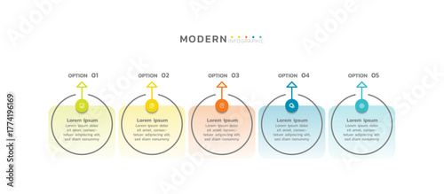 Presentation infographic business template design