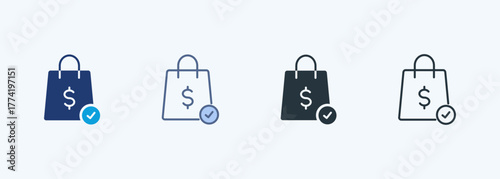 Shopping Multiple Style Icon Collection