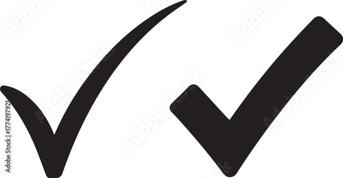 Clean check mark icon for verification and success