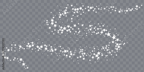 Festive orange sparkle, starburst, and shimmering fireworks on a black background. Glowing particles, warm light, and stardust create  for holiday and New Year cards. celebrating events eps 10.