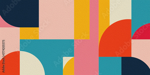 Colorful Graffiti Modern Vector With Rectangle and Ellipse Abstract Shape
