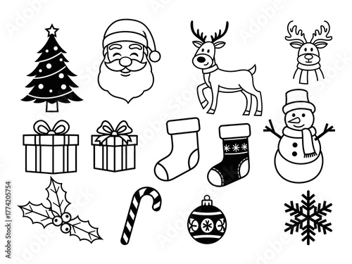 Traditional Christmas Characters and Objects