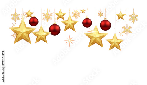 golden christmas baubles