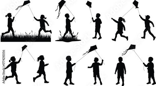 Farm life silhouette set with animals, barn scenes, people feeding livestock, rural agriculture activity, cow, horse, sheep vector icons